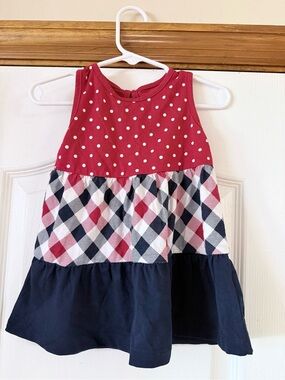 2 for $10 Planet Cotton Red Polka Dot Baby Dress - 12M
